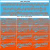 Custom Sky Blue Orange 3D Gradient Square Shape Two-Button Unisex Softball Jersey