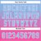 Custom Light Blue Pink-White 3D Gradient Square Shape Two-Button Unisex Softball Jersey