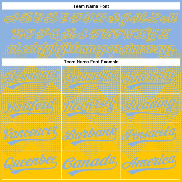 Custom Light Blue Yellow 3D Gradient Square Shape Two-Button Unisex Softball Jersey