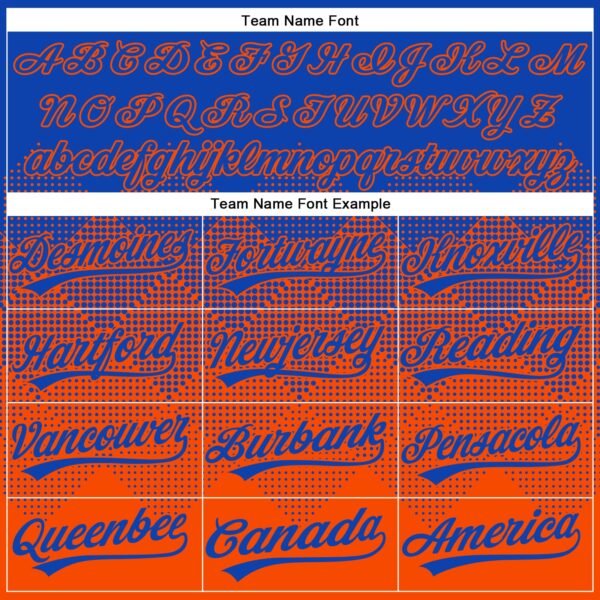 Custom Thunder Blue Orange 3D Gradient Square Shape Two-Button Unisex Softball Jersey