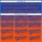 Custom Thunder Blue Orange 3D Gradient Square Shape Two-Button Unisex Softball Jersey
