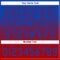 Custom Thunder Blue Red 3D Gradient Square Shape Two-Button Unisex Softball Jersey