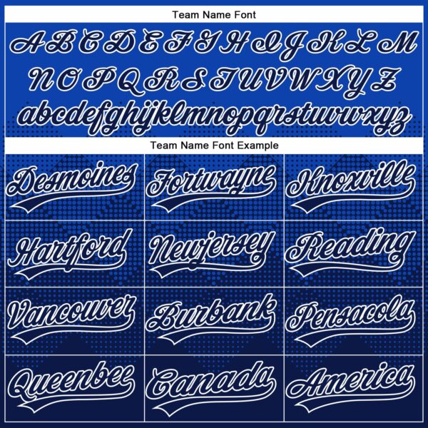 Custom Thunder Blue Navy-White 3D Gradient Square Shape Two-Button Unisex Softball Jersey