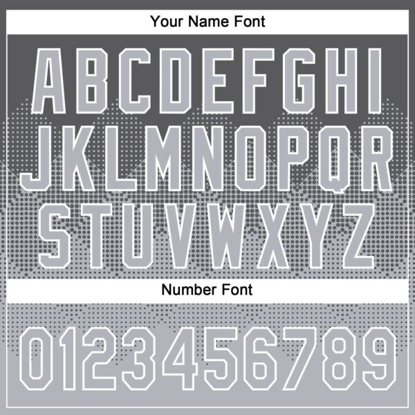 Custom Steel Gray Gray-White 3D Gradient Square Shape Two-Button Unisex Softball Jersey