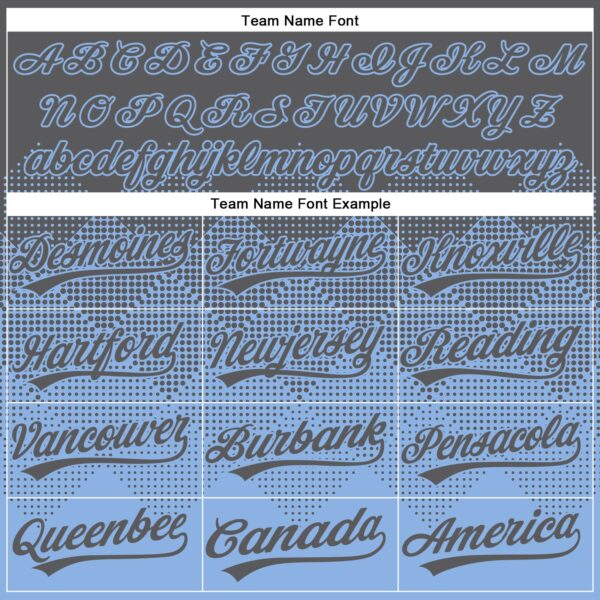 Custom Steel Gray Light Blue 3D Gradient Square Shape Two-Button Unisex Softball Jersey