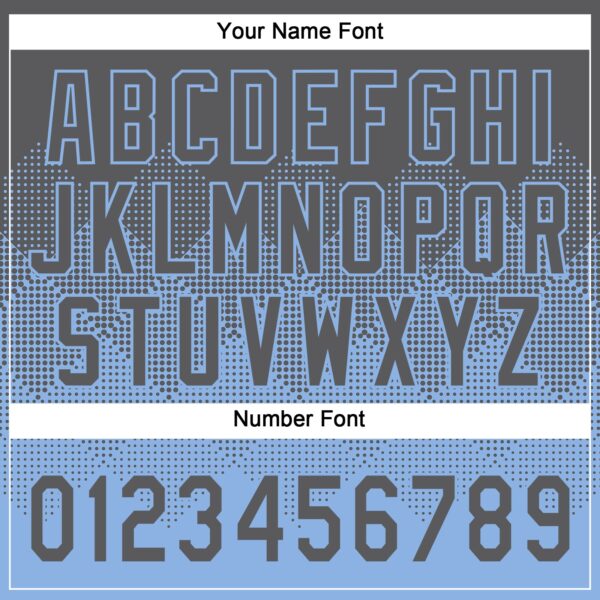 Custom Steel Gray Light Blue 3D Gradient Square Shape Two-Button Unisex Softball Jersey