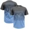 Custom Steel Gray Light Blue 3D Gradient Square Shape Two-Button Unisex Softball Jersey