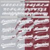 Custom Graffiti Pattern White Burgundy-Gray 3D Scratch Two-Button Unisex Softball Jersey