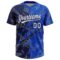 Custom Graffiti Pattern White Thunder Blue-Navy 3D Scratch Two-Button Unisex Softball Jersey