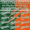 Custom Graffiti Pattern White Orange-Green 3D Scratch Two-Button Unisex Softball Jersey