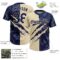 Custom Graffiti Pattern Navy-Cream 3D Scratch Two-Button Unisex Softball Jersey