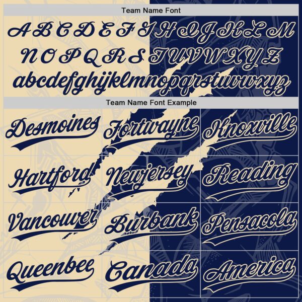 Custom Graffiti Pattern Navy-Cream 3D Scratch Two-Button Unisex Softball Jersey