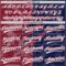 Custom Graffiti Pattern White Navy-Crimson 3D Scratch Two-Button Unisex Softball Jersey