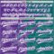 Custom Graffiti Pattern White Teal-Purple 3D Scratch Two-Button Unisex Softball Jersey