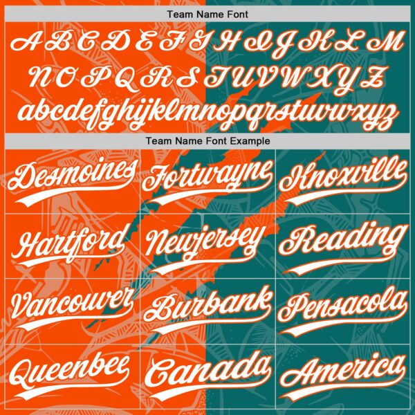 Custom Graffiti Pattern White Teal-Orange 3D Scratch Two-Button Unisex Softball Jersey