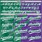Custom Graffiti Pattern White Purple-Kelly Green 3D Scratch Two-Button Unisex Softball Jersey