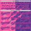 Custom Graffiti Pattern Purple-Pink 3D Scratch Two-Button Unisex Softball Jersey