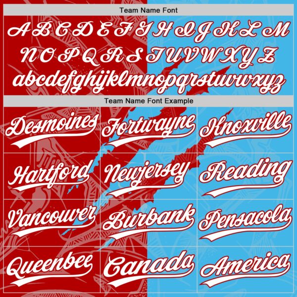 Custom Graffiti Pattern White Sky Blue-Red 3D Scratch Two-Button Unisex Softball Jersey
