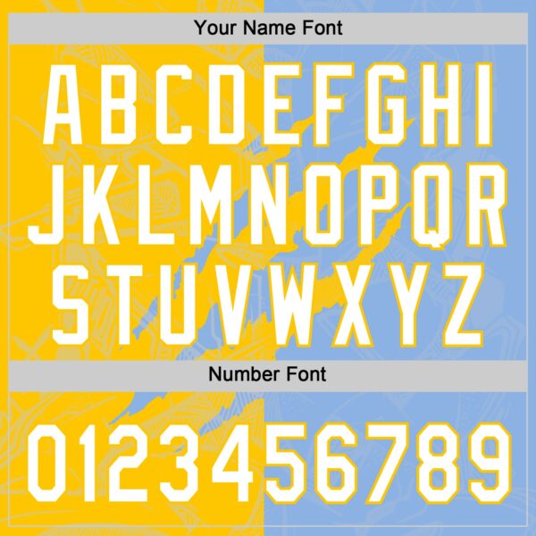 Custom Graffiti Pattern White Light Blue-Yellow 3D Scratch Two-Button Unisex Softball Jersey