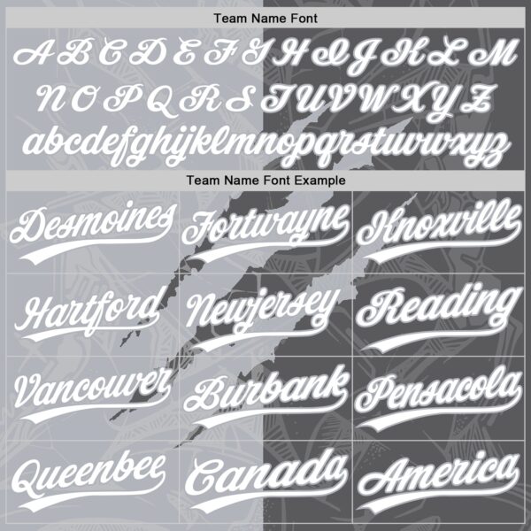 Custom Graffiti Pattern White Steel Gray-Gray 3D Scratch Two-Button Unisex Softball Jersey