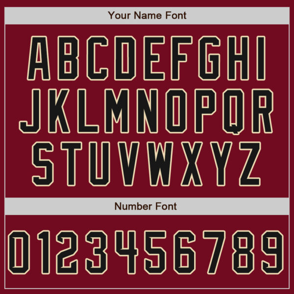 Custom Crimson Black-Cream Authentic Split Fashion Baseball Jersey