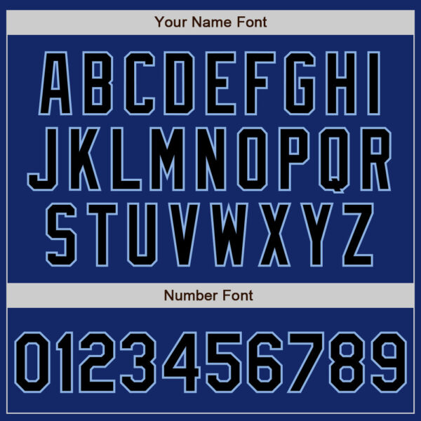 Custom Royal Black White-Light Blue Authentic Split Fashion Baseball Jersey