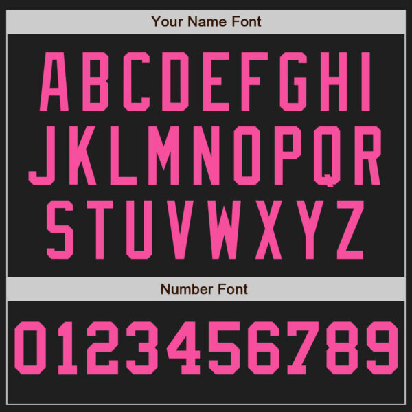 Custom Black White-Pink Pinstripe Authentic Split Fashion Baseball Jersey