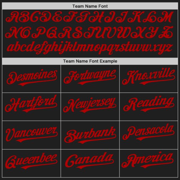 Custom Black Cream-Red Pinstripe Authentic Split Fashion Baseball Jersey