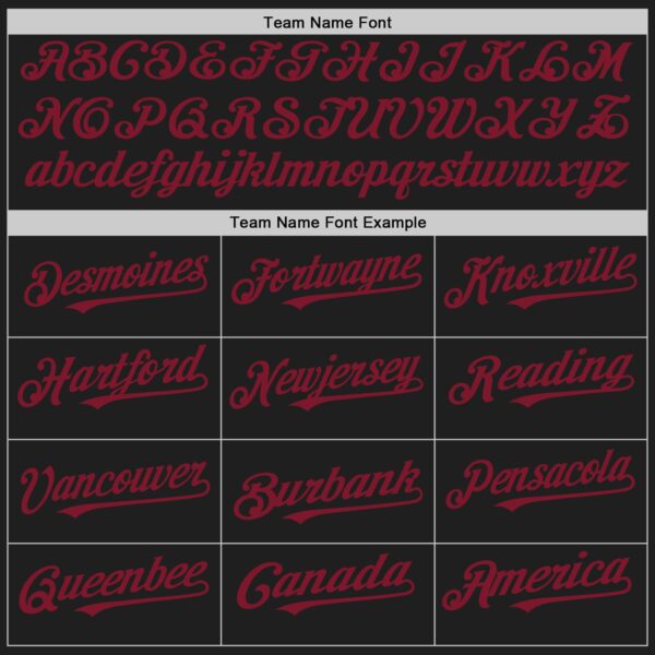 Custom Black Cream-Crimson Pinstripe Authentic Split Fashion Baseball Jersey