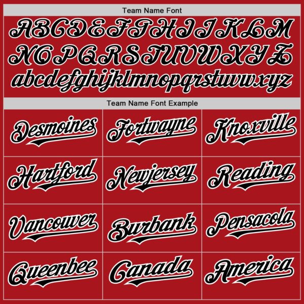 Custom Red White-Black Pinstripe Authentic Split Fashion Baseball Jersey