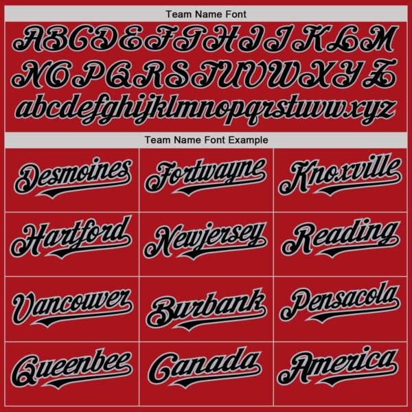 Custom Red Black-Gray Pinstripe Authentic Split Fashion Baseball Jersey