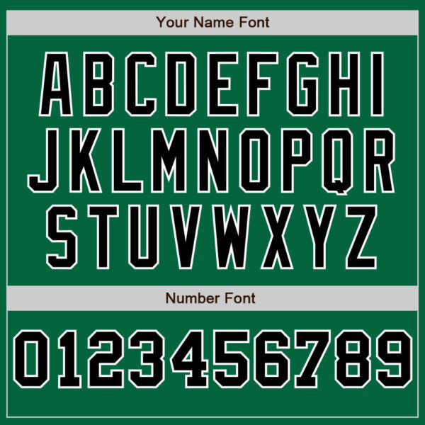 Custom Kelly Green White-Black Pinstripe Authentic Split Fashion Baseball Jersey