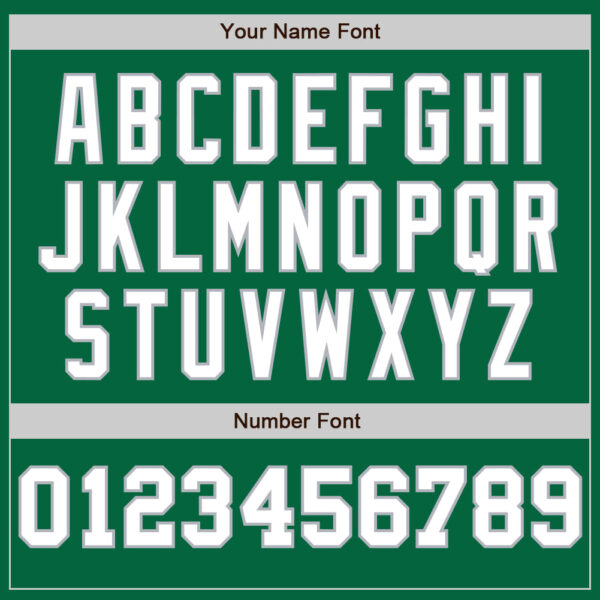 Custom Kelly Green White-Gray Pinstripe Authentic Split Fashion Baseball Jersey