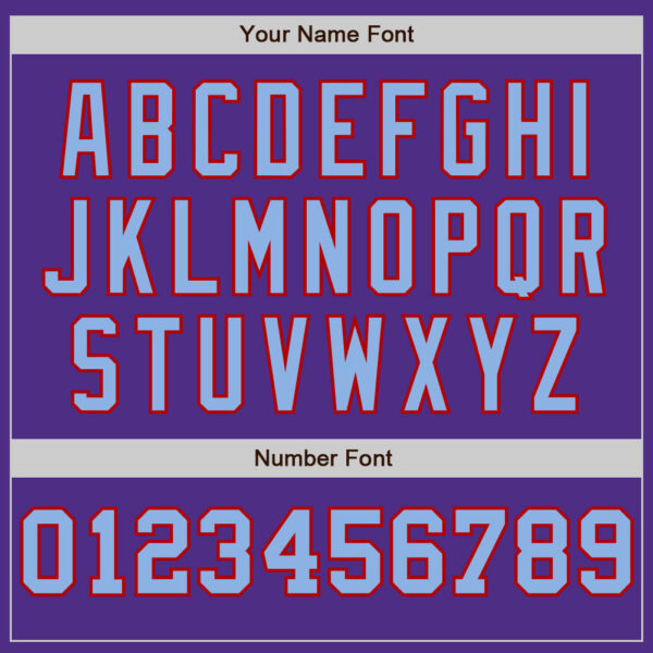 Custom Purple Red-Light Blue Pinstripe Authentic Split Fashion Baseball Jersey