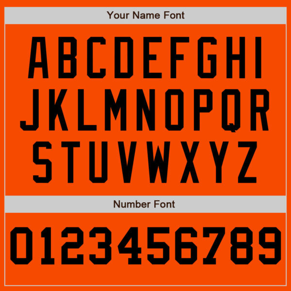 Custom Orange White-Black Pinstripe Authentic Split Fashion Baseball Jersey