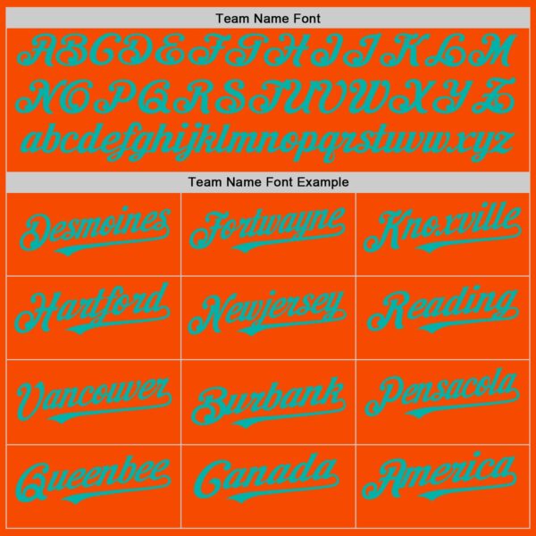 Custom Orange White-Aqua Pinstripe Authentic Split Fashion Baseball Jersey