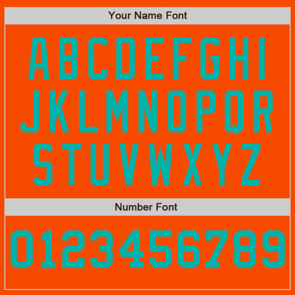 Custom Orange White-Aqua Pinstripe Authentic Split Fashion Baseball Jersey