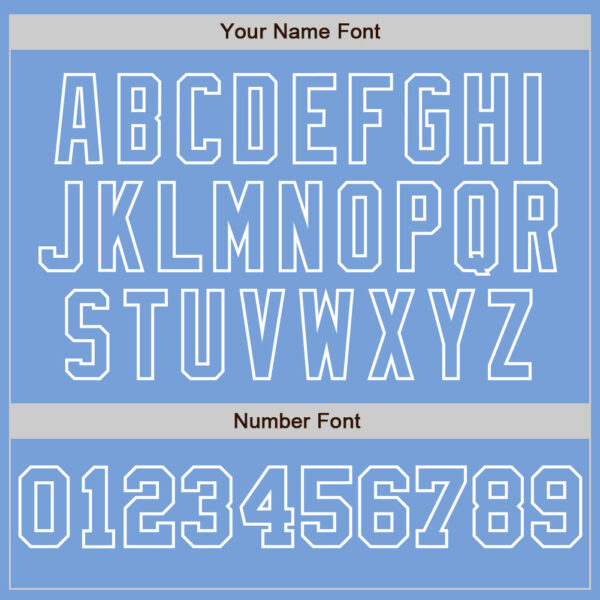 Custom Light Blue White-Light Blue Pinstripe Authentic Split Fashion Baseball Jersey