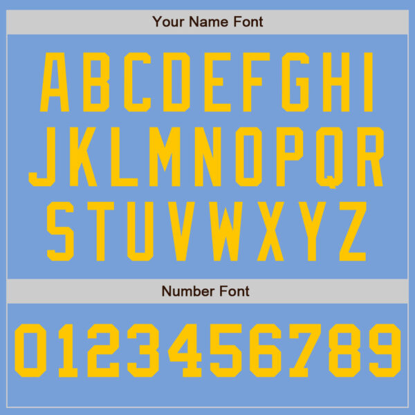 Custom Light Blue White-Yellow Pinstripe Authentic Split Fashion Baseball Jersey