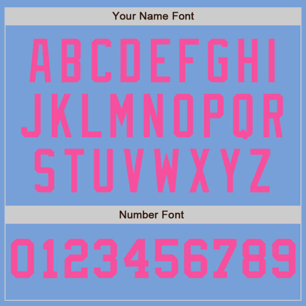 Custom Light Blue White-Pink Pinstripe Authentic Split Fashion Baseball Jersey