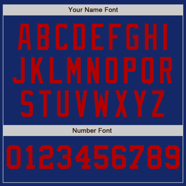 Custom Royal White-Red Pinstripe Authentic Split Fashion Baseball Jersey