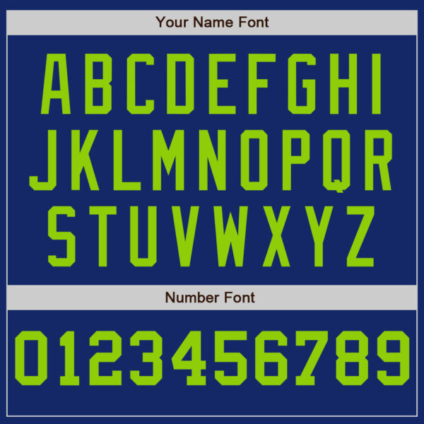 Custom Royal White-Neon Green Pinstripe Authentic Split Fashion Baseball Jersey