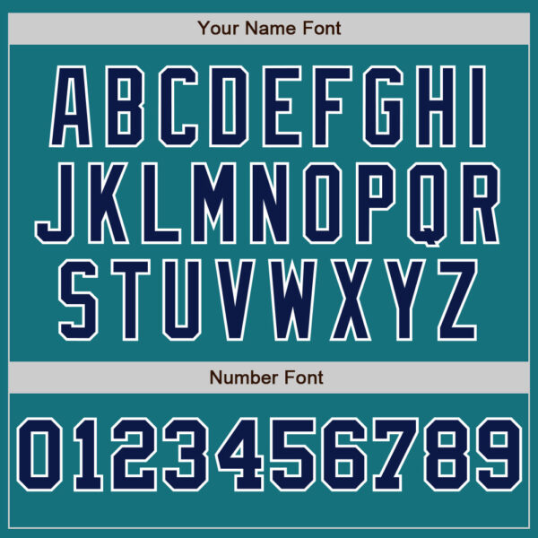 Custom Teal White-Navy Pinstripe Authentic Split Fashion Baseball Jersey