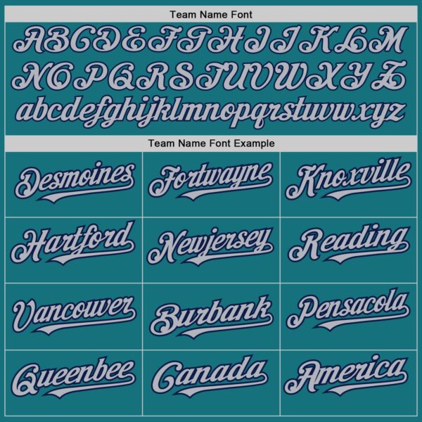 Custom Teal Gray-Navy Pinstripe Authentic Split Fashion Baseball Jersey