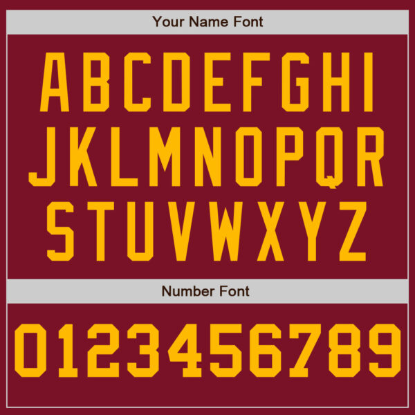 Custom Crimson White-Gold Pinstripe Authentic Split Fashion Baseball Jersey