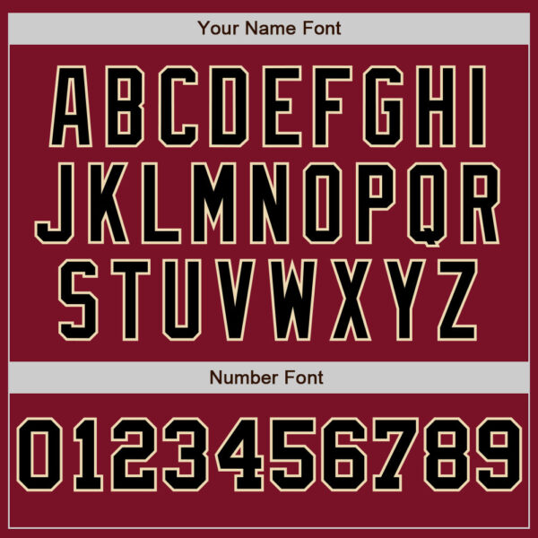 Custom Crimson Cream-Black Pinstripe Authentic Split Fashion Baseball Jersey