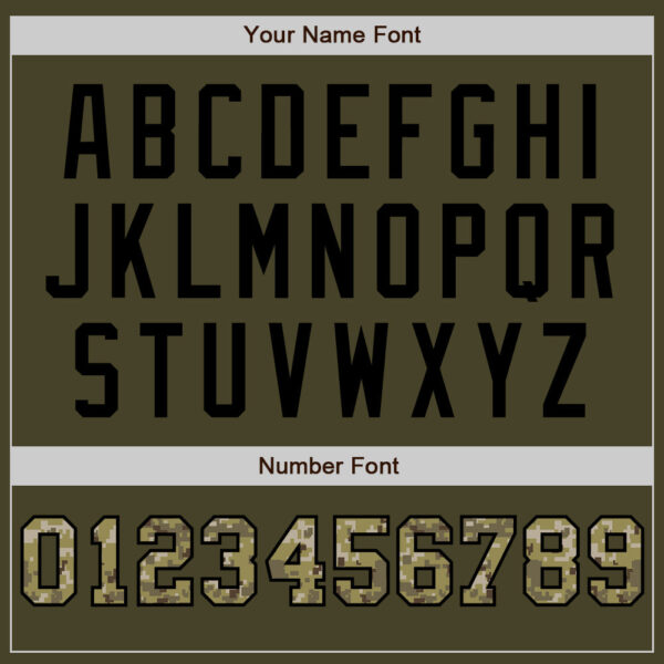 Custom Olive Camo Cream-Black Pinstripe Authentic Split Fashion Salute To Service Baseball Jersey