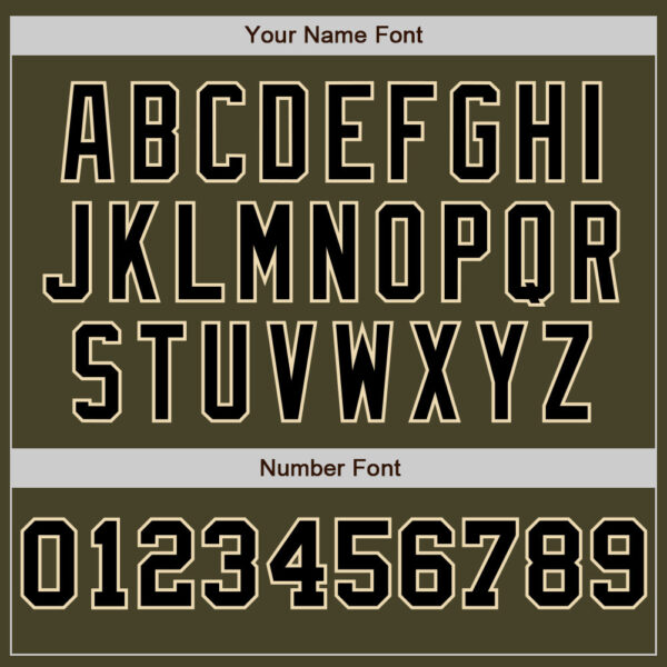 Custom Olive Cream-Black Pinstripe Authentic Split Fashion Salute To Service Baseball Jersey