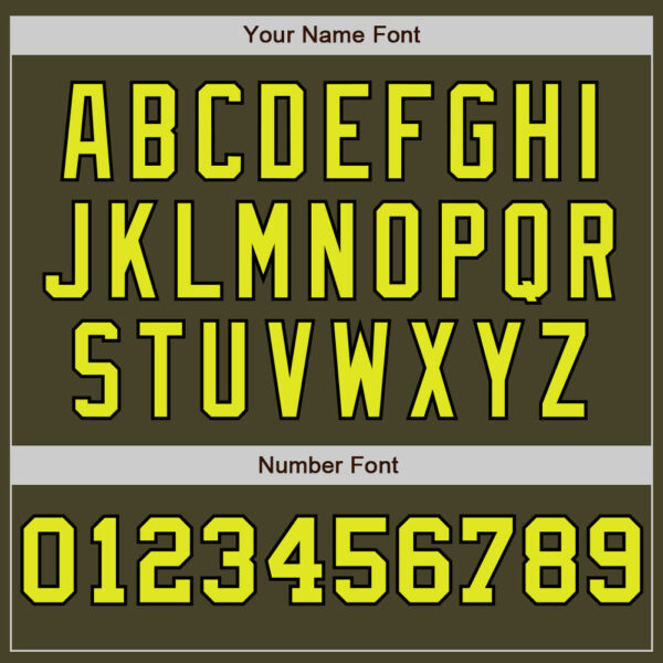 Custom Olive Neon Yellow Cream-Black Pinstripe Authentic Split Fashion Salute To Service Baseball Jersey