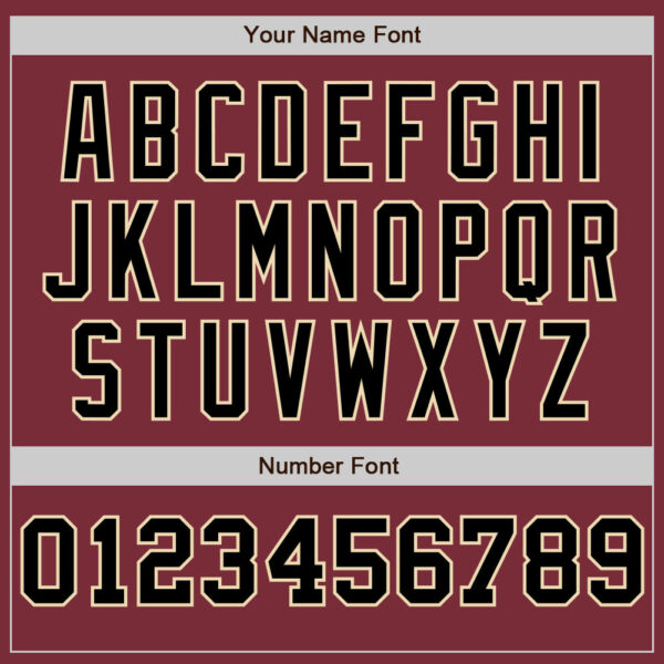 Custom Burgundy Cream-Black Pinstripe Authentic Split Fashion Baseball Jersey